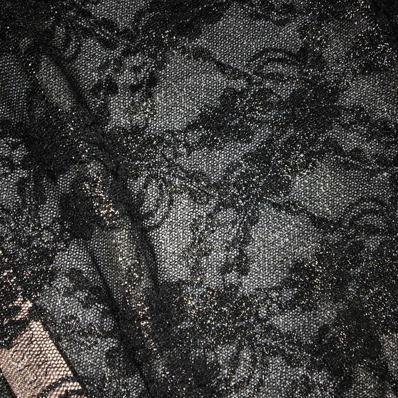 Shiny Black Lace Lingerie Body Suit - Picture 3 of 8